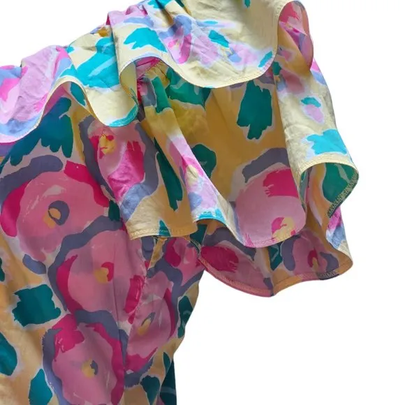 Laura Ashley Signature Print Vintage Early 1980's Batsheva romantic Dres…