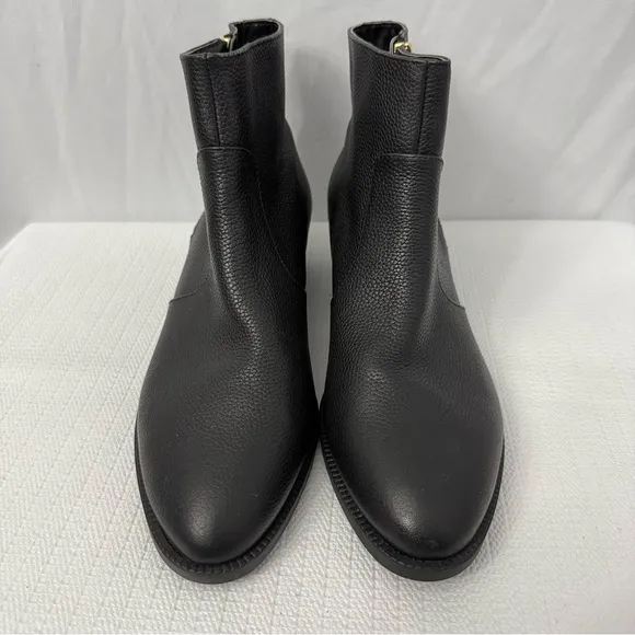 Lauren Ralph Lauren Black Leather Ankle Boots