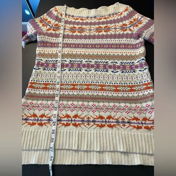 LAUREN Ralph Lauren Fair Isle Southwest Aztec Tunic Sweater Women’s Size M