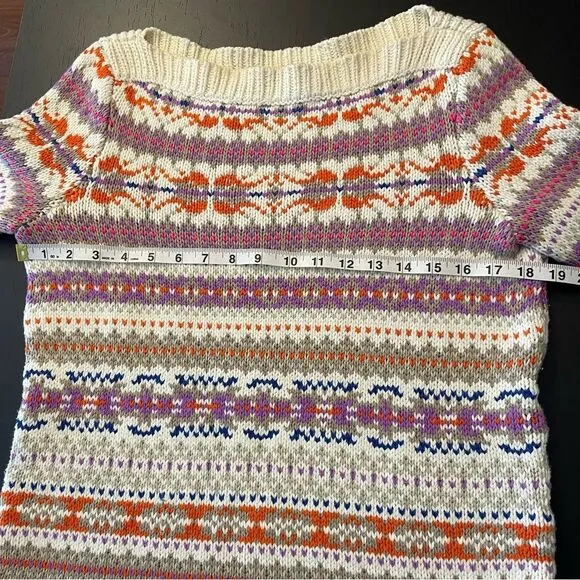 LAUREN Ralph Lauren Fair Isle Southwest Aztec Tunic Sweater Women’s Size M