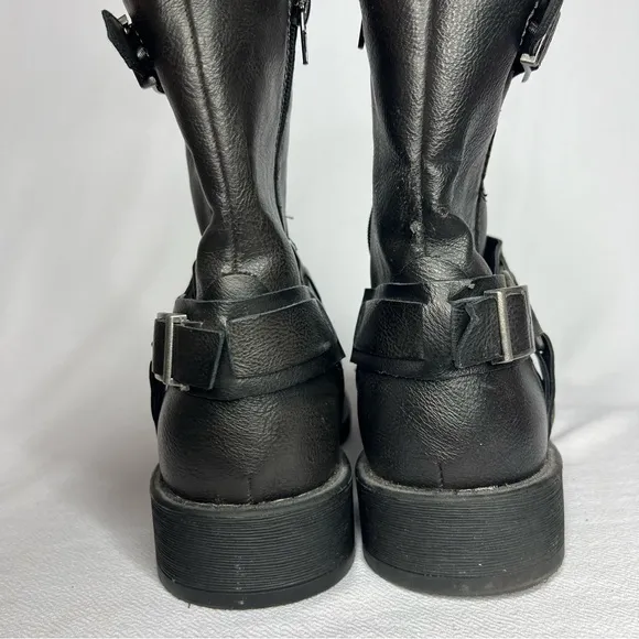 Lavorazione Artigiana Natha Side Zip Ankle Boots Black Leather Mens Size 11.5 M