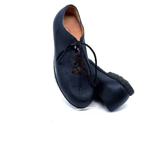 Leather ballet-inspired lace‎ up cork flats 90's 00's style Geo Original's Anja