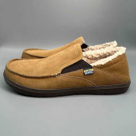 Lems Drifter Fur Men's 12 Cozy Cabin Suede Slip-On Comfort Shoes Low Top Casual
