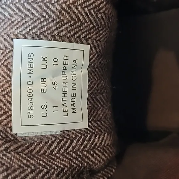 Levi's brown Cobalt brown leather and canvas boots size 11