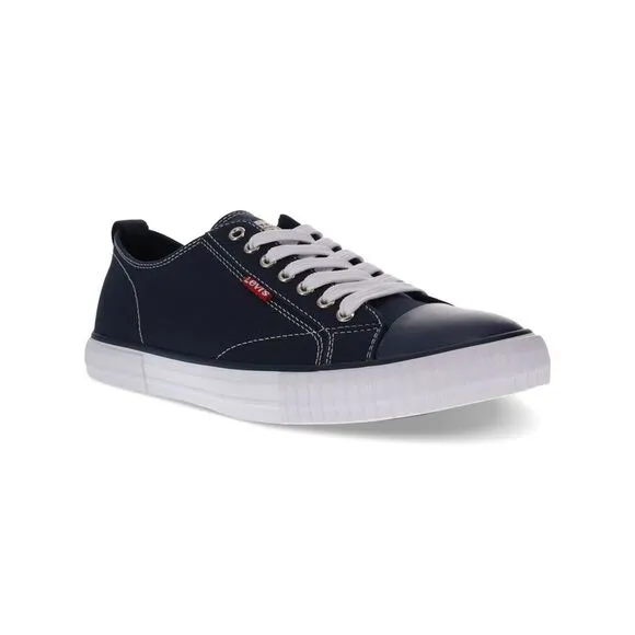 LEVI'S Mens Navy Removable Insole Anikin Round Toe Lace-Up Sneakers Shoes 9 M