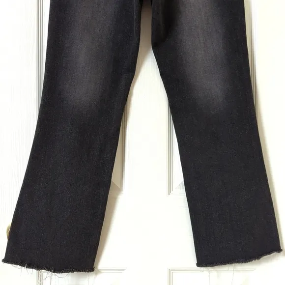 Levi's Y2K 545 Classic Low Rise Slim Fit Ankle Boot Cut Jeans Faded Black 8