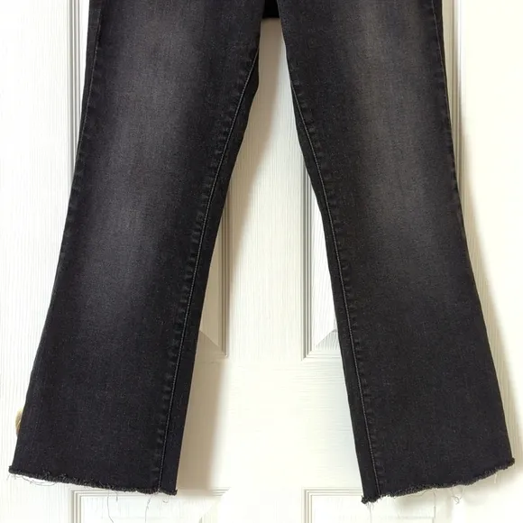 Levi's Y2K 545 Classic Low Rise Slim Fit Ankle Boot Cut Jeans Faded Black 8