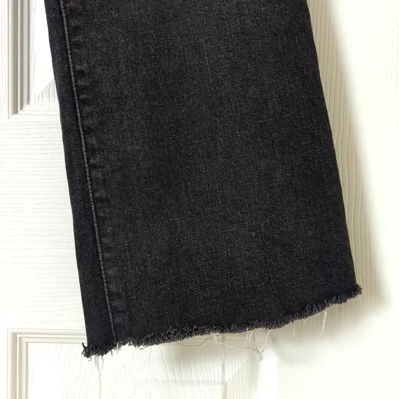 Levi's Y2K 545 Classic Low Rise Slim Fit Ankle Boot Cut Jeans Faded Black 8