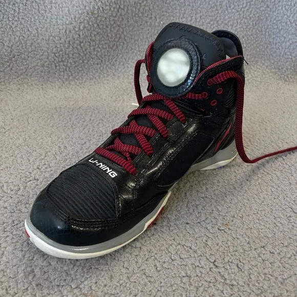 Li-Ning Basketball Shoes Mens  11 Black Red Athletic