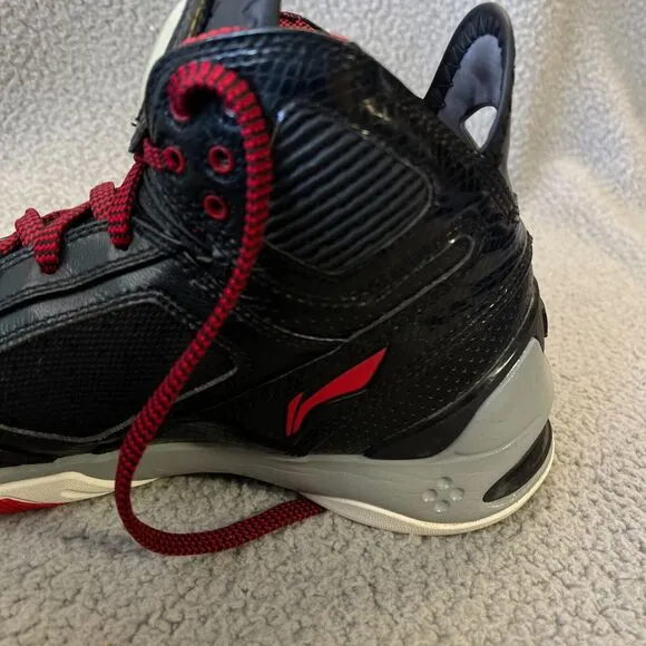Li-Ning Basketball Shoes Mens  11 Black Red Athletic