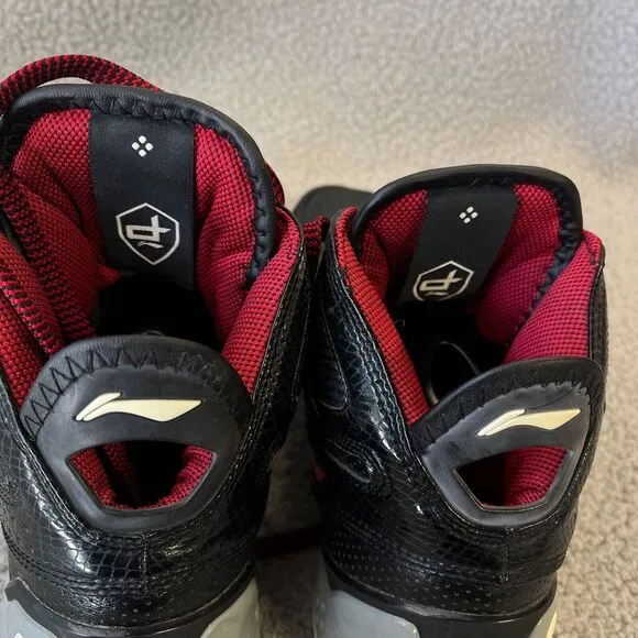 Li-Ning Basketball Shoes Mens  11 Black Red Athletic