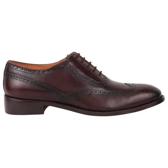 LIBERTYZENO Men's Brown and  Lace-Up Shoes