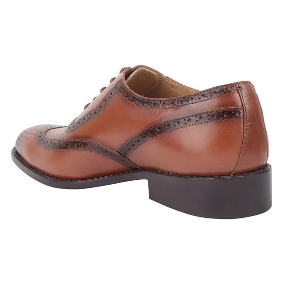 LIBERTYZENO Men's Tan and  Lace-Up Shoes