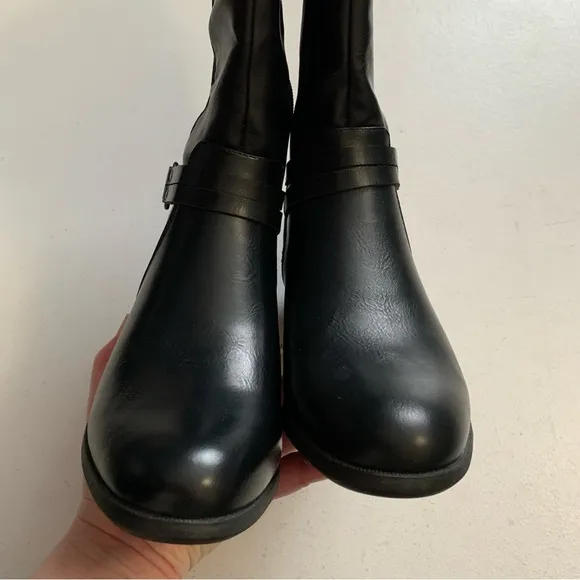 LifeStride 8 Wide Black Knee High X-Anita Tall Riding Boots NEW WITHOUT BOX