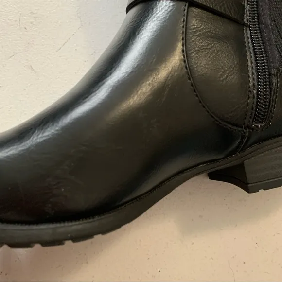 LifeStride 8 Wide Black Knee High X-Anita Tall Riding Boots NEW WITHOUT BOX