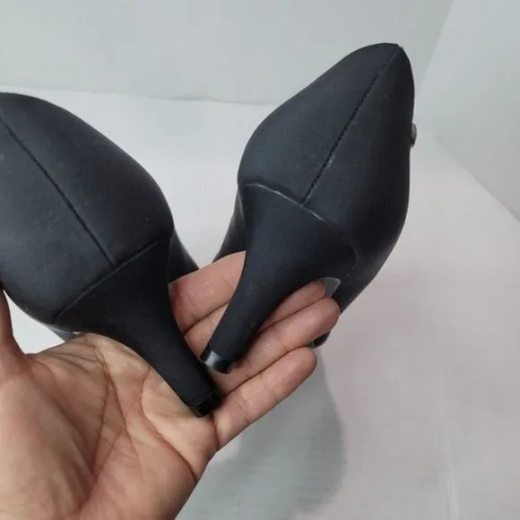 LifeStride Parigi Round Toe Pumps in Black Size 10 W