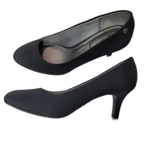 LifeStride Parigi Round Toe Pumps in Black Size 10 W