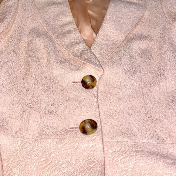 LIKE NEW — Banana Republic Pale Pink Cropped Blazer Office Barbiecore Size 12