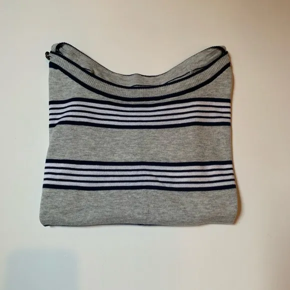 Like New! GUESS Stripe Nautical Boatneck Sweater