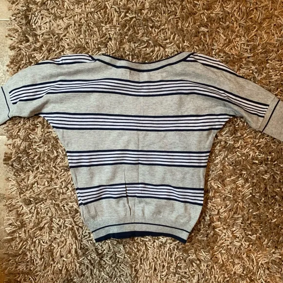 Like New! GUESS Stripe Nautical Boatneck Sweater