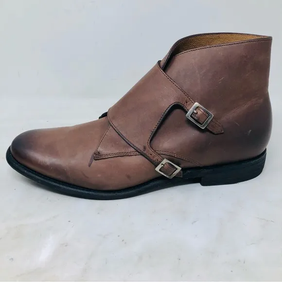 Like New J. D. Fisk Double Monk Strap Boots
