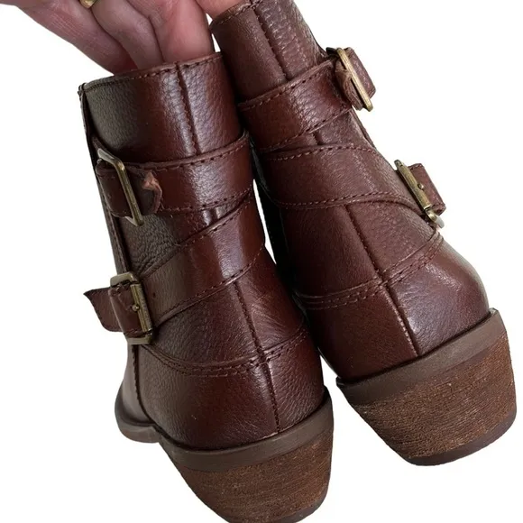 Like New Lucky Brand Leather Ankle Boots