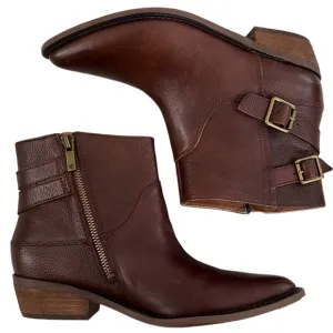 Like New Lucky Brand Leather Ankle Boots