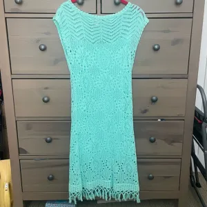Lilly Pulitzer Adabelle Mint Green Crochet Sheath/Slip Dress Size Small