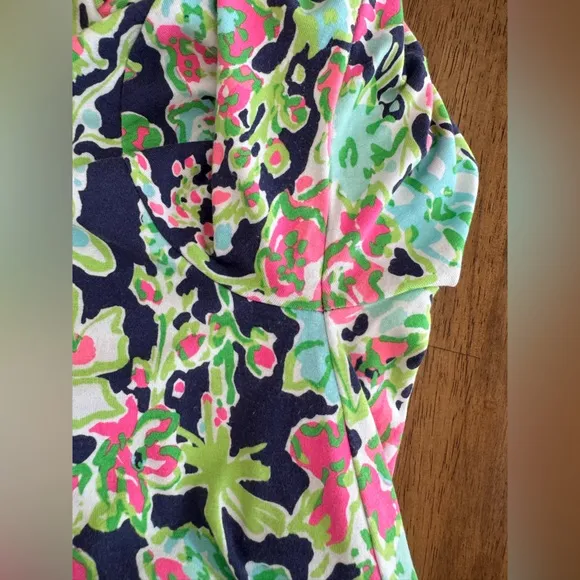 Lilly Pulitzer Alexandra Dress SZ XS Navy Southern Charm