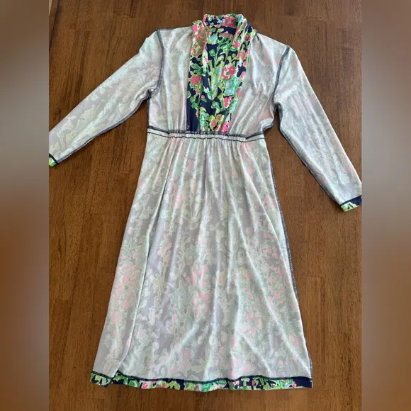 Lilly Pulitzer Alexandra Dress SZ XS Navy Southern Charm