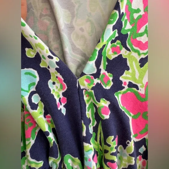 Lilly Pulitzer Alexandra Dress SZ XS Navy Southern Charm