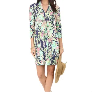 Lilly Pulitzer Alexandra Dress SZ XS Navy Southern Charm