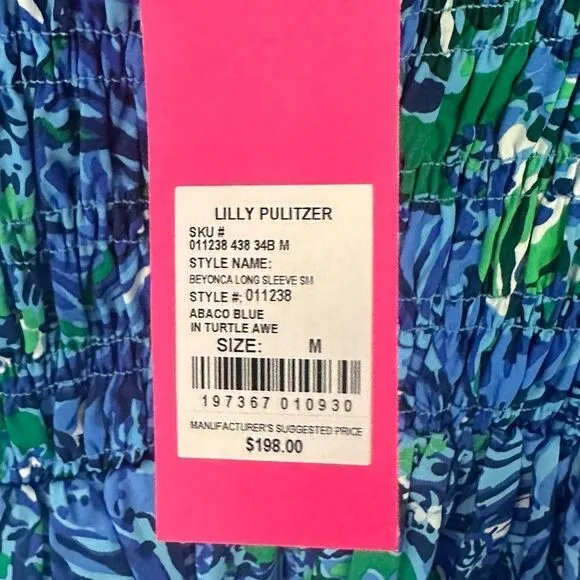 Lilly Pulitzer BEYONCA BABYDOLL DRESS - ABACO BLUE IN TURTLE AWE