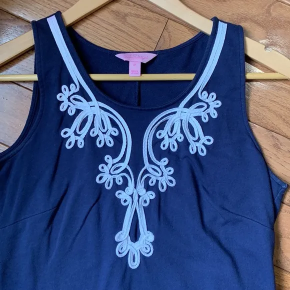 Lilly Pulitzer Foster French Terry True Navy Shift Dress