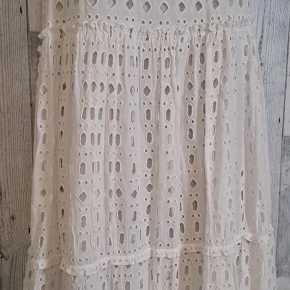 Lilly Pulitzer INDIRA Swing DRESS Resort SNOW White Eyelet