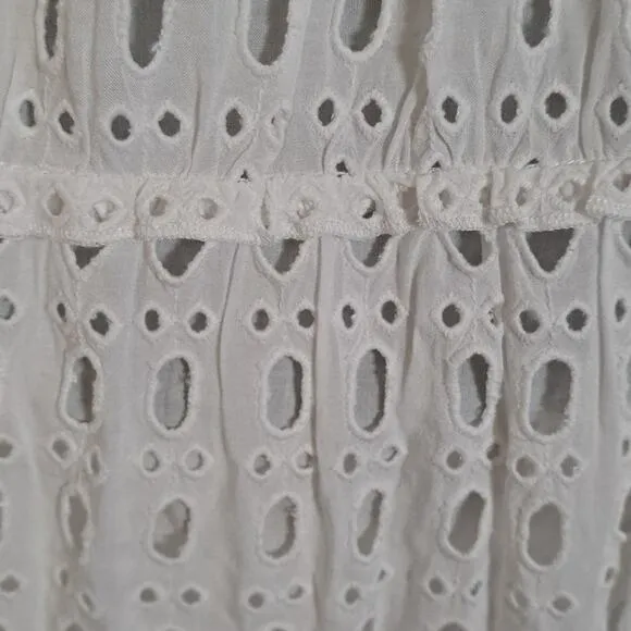 Lilly Pulitzer INDIRA Swing DRESS Resort SNOW White Eyelet