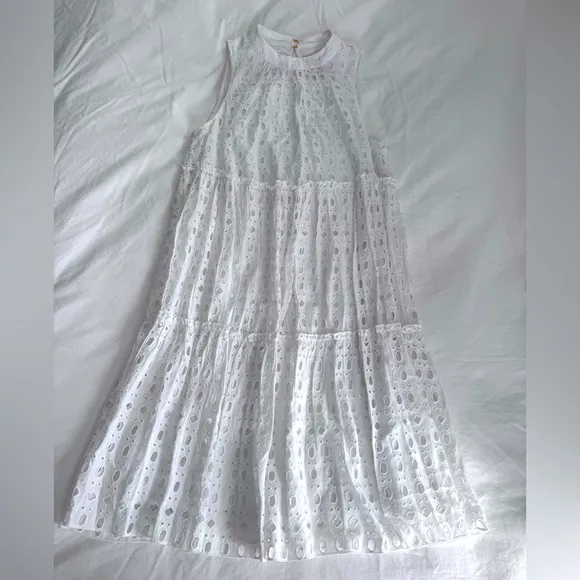 Lilly Pulitzer Indira Swing Swing Dress SZ XS Resort White Eyelet