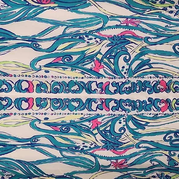 Lilly Pulitzer Iona Resort White Long Story Engineered Print Shift Dress Xl