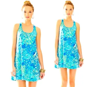 Lilly Pulitzer Lilly's Lagoon Melle Dress RacerBack Strapless Tank Top