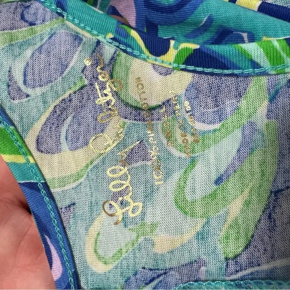Lilly Pulitzer Lilly's Lagoon Melle Dress RacerBack Strapless Tank Top