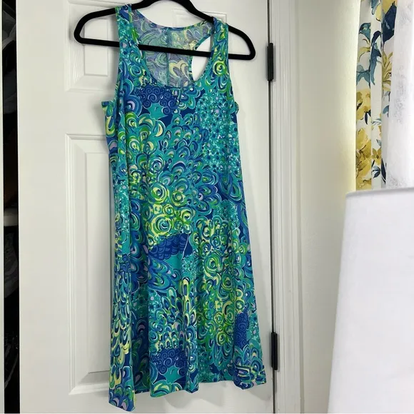Lilly Pulitzer Lilly's Lagoon Melle Dress RacerBack Strapless Tank Top