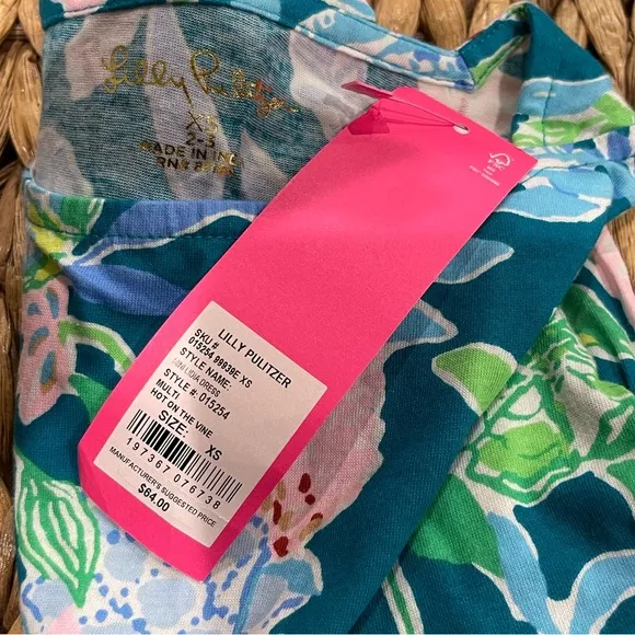 LILLY PULITZER MINI LIDIA DRESS HOT ON THE VINE