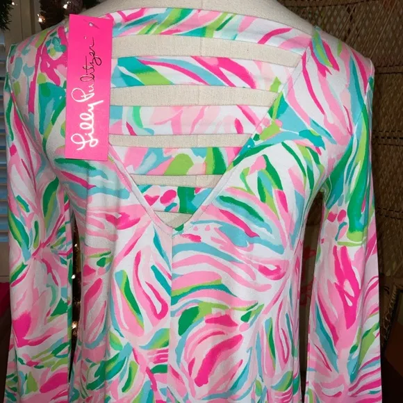 Lilly Pulitzer NWT Ophelia Swing Dress Croc My World $168 Size XXS,XS