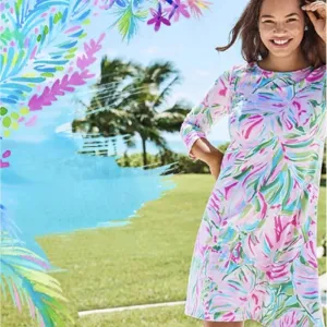 Lilly Pulitzer NWT Ophelia Swing Dress Croc My World $168 Size XXS,XS