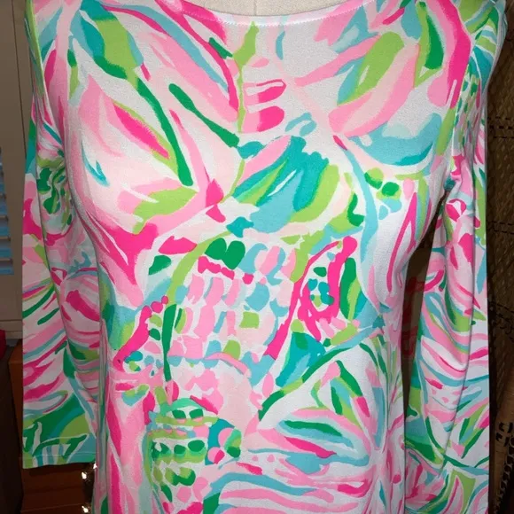 Lilly Pulitzer NWT Ophelia Swing Dress Croc My World $168 Size XXS,XS