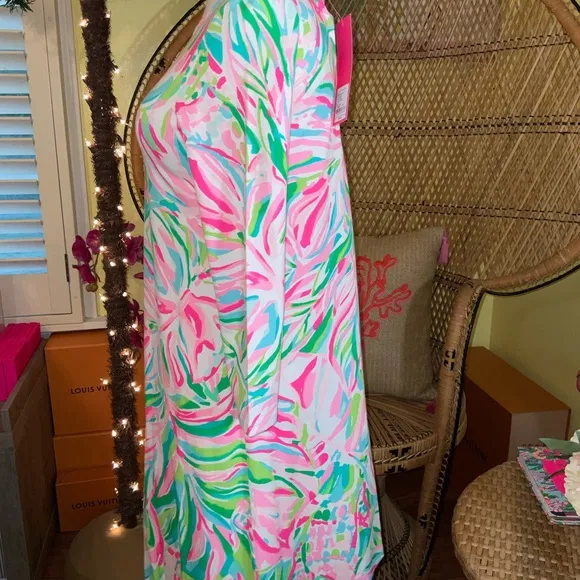 Lilly Pulitzer NWT Ophelia Swing Dress Croc My World $168 Size XXS,XS