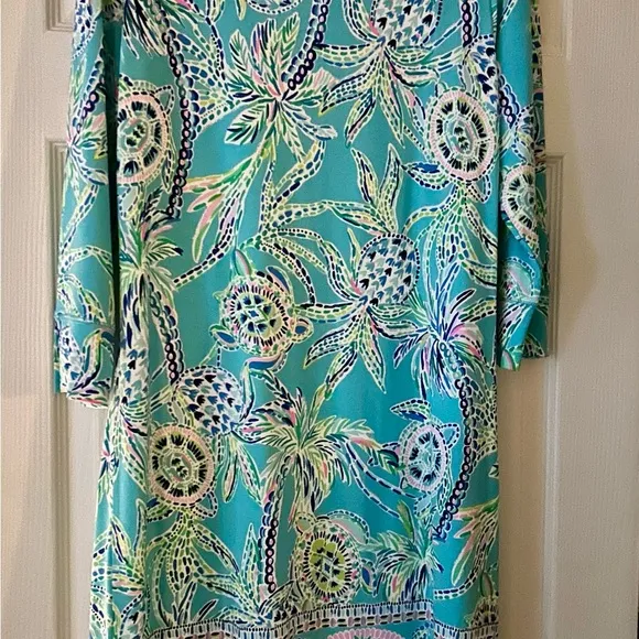 Lilly Pulitzer NWT Sophie Dress Bermuda Blue Turtle Szn $148 Size Xl