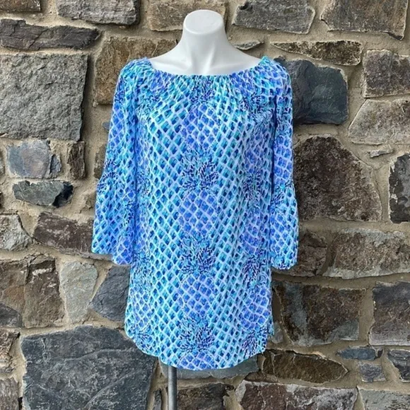 Lilly Pulitzer off shoulder Nevie Dress size XS