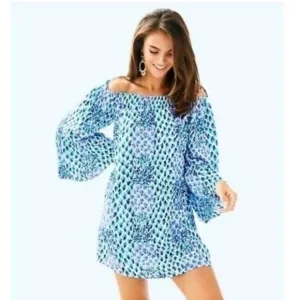 Lilly Pulitzer off shoulder Nevie Dress size XS