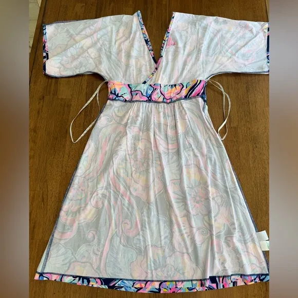 Lilly Pulitzer Parigi Dress SZ S Nauti Navy Boho Bateau